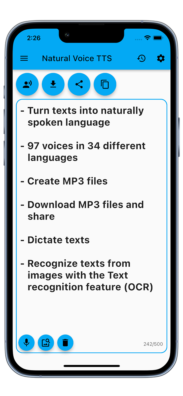 Natural Voice TTS App