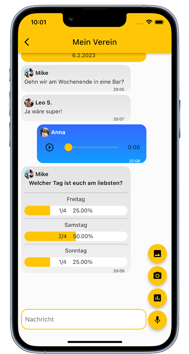 Gruppenchat Bier Zähler App