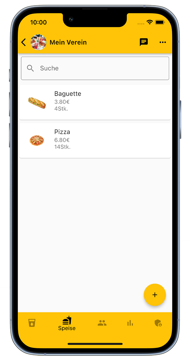 Food drinks list app