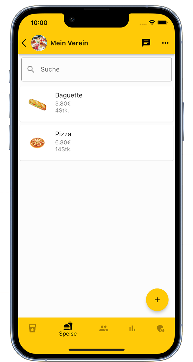 Food cash register app
