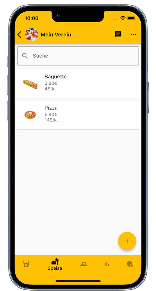 Speisen Strichliste App