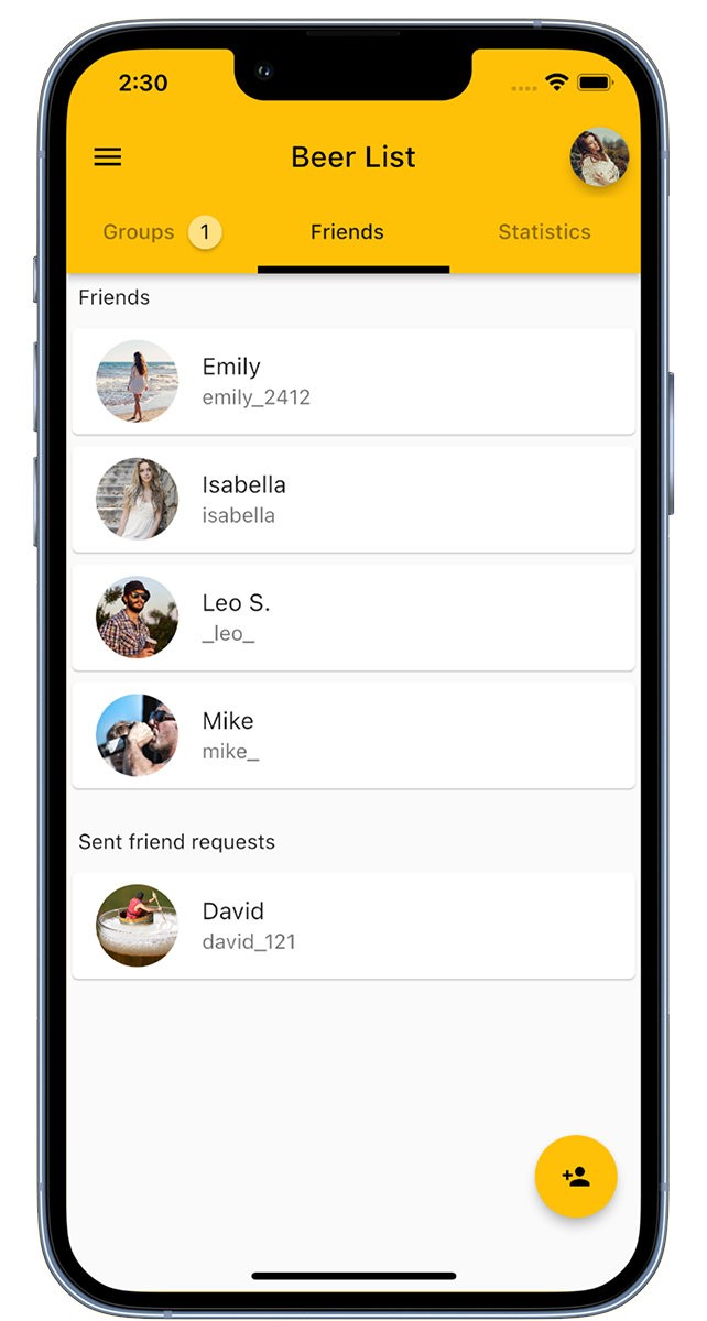 Kava skrinja aplikacija Prijatelji